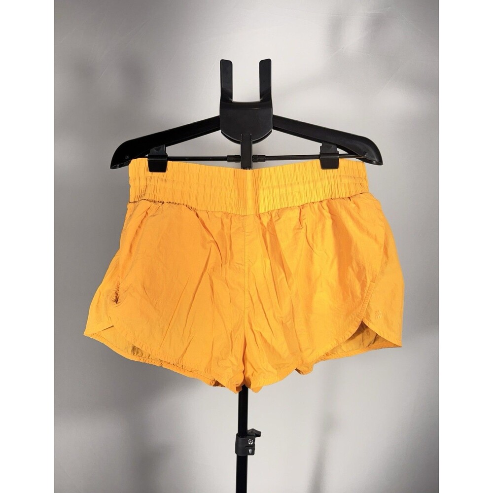 All in Motion Men's Orange Athletic Running Shorts L Lightweight Elastic Waist